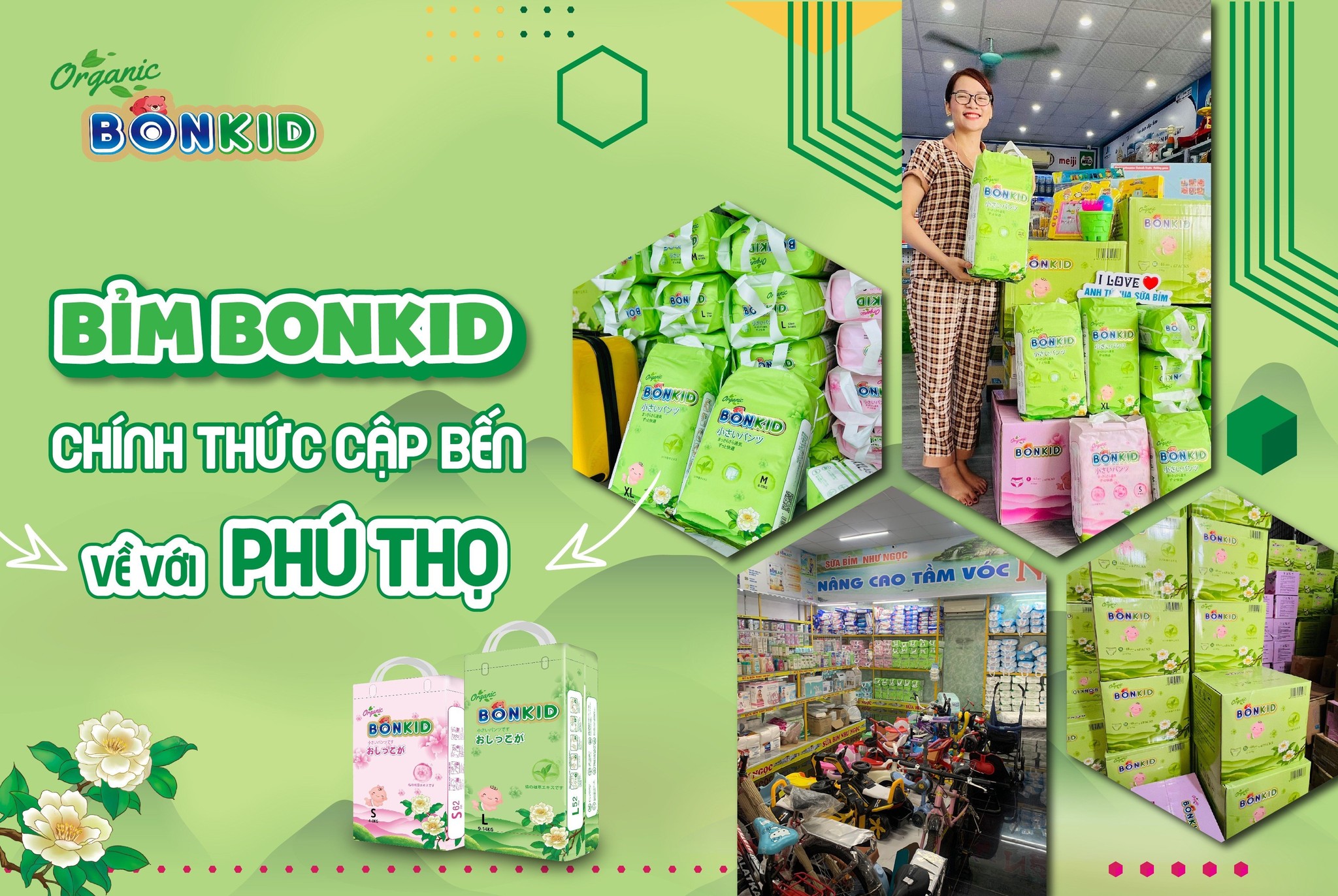 Bonkid Organic chính thức cập bến tại Phú Thọ 